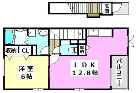 イリーデ摂津【203号室】の間取り