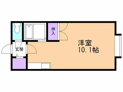 学)ヒルズ工大【201号室】の間取り