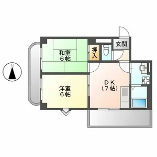 セントラルアイル【5A号室】の間取り