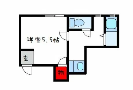旭ケ丘コーポ【1階】の間取り