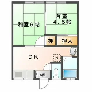 第一コーポ山根【201号室】の間取り