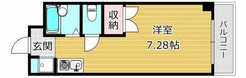 アゼリア2号館【210号室】の間取り