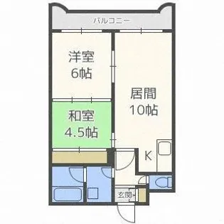 クリーンシャトー北39【105号室】の間取り