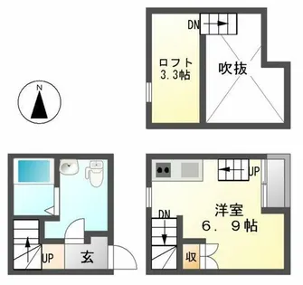 ヴィーブル大曽根Sta.【A号室】の間取り