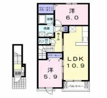 セウアズール【2階】の間取り