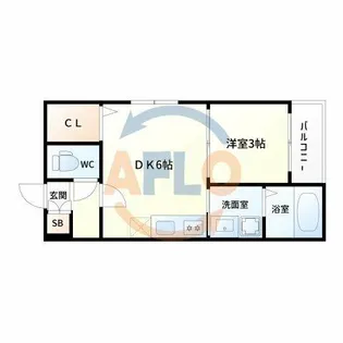 ハーモニーテラス伝法Ⅵ【1階】の間取り