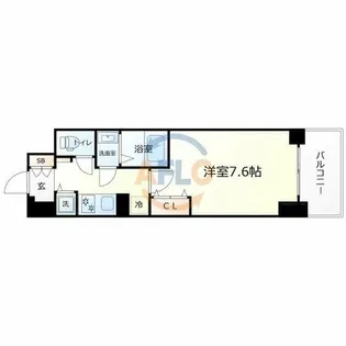 Alivisドーム前【11階】の間取り
