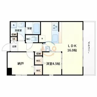 Alice Garden Esaka【3階】の間取り