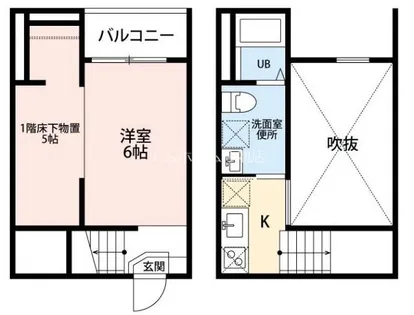 ビッグアンブレラ【1階】の間取り