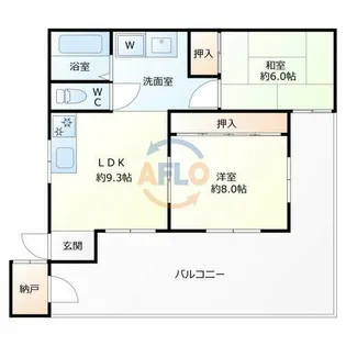 第2ハイツ卓【5階】の間取り