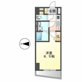 ゲートウェイ尾頭橋【3階】の間取り