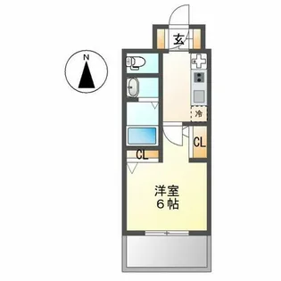エステムコート名古屋セントリア【13階】の間取り