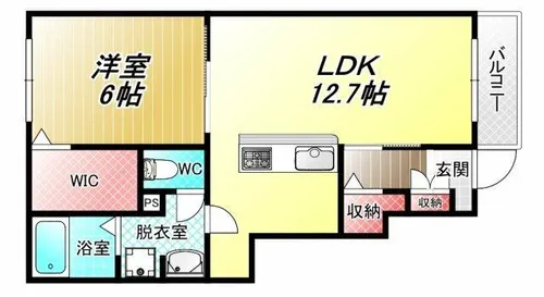 シエル・エトワール【1階】の間取り