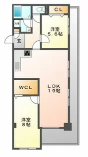 新栄グリーンハイツ【303号室】の間取り