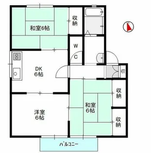 ウィンディヒルズ【A202号室】の間取り