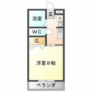 マンション若山【3階】の間取り