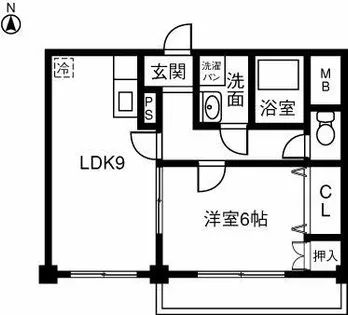 RESURGE23【202号室】の間取り