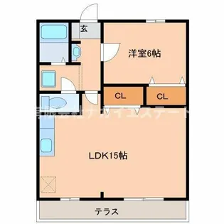 ライラック【104号室】の間取り