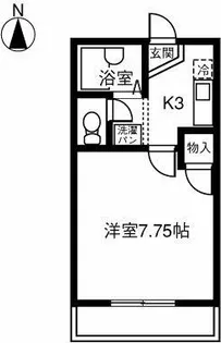 リバーサイド森【206号室】の間取り