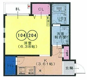 F+style大蓮南1号館【2階】の間取り