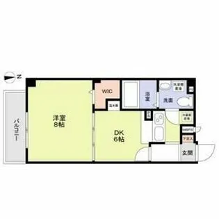 ラカーサ今里【1階】の間取り