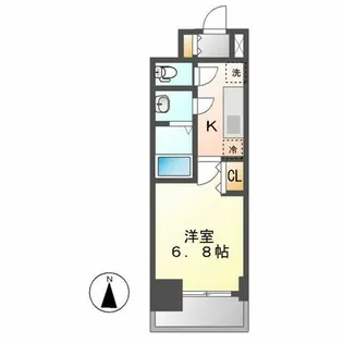 プレサンス名古屋幅下ファビュラス【9階】の間取り