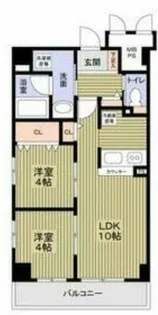 グランエクラ勝山南【603号室】の間取り