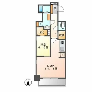 パークアクシス名古屋山王【3階】の間取り