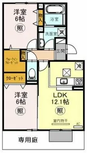ラ・ヴェール鈴蘭【3階】の間取り