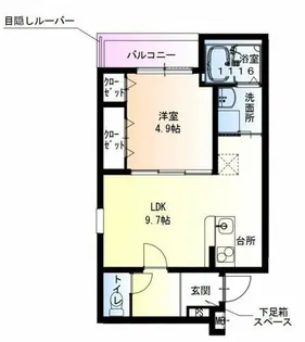 フジパレス花園中央公園南Ⅱ番館【1階】の間取り