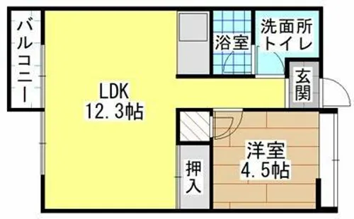 Moon中原東【3階】の間取り