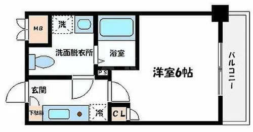 プレサンス天満ステーションフロント【10階】の間取り