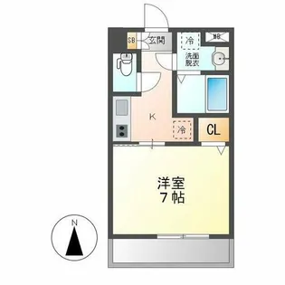 スカイコート御器所【8階】の間取り