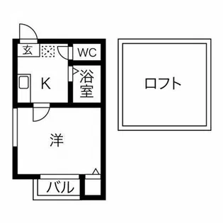メゾンα(アルファ)【1階】の間取り