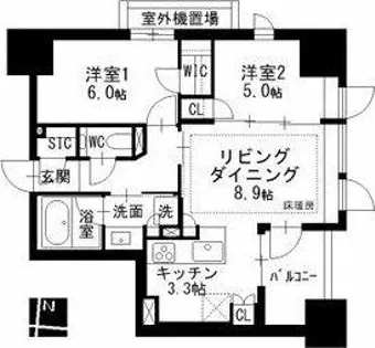 ザ・パークハウス泉一丁目【1階】の間取り