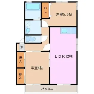 ディアスⅢ【201号室】の間取り