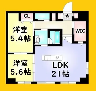 La Feliz魚町【14階】の間取り