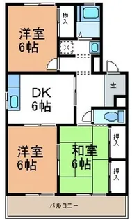 マンション杉【3階】の間取り