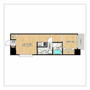 レジデンシャルヒルズアネックススイート【1204号室】の間取り