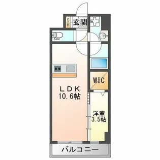 スプランディッドⅨ【6階】の間取り