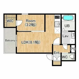 ジーメゾン名古屋中川【3階】の間取り