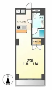 スクエア名駅南【311号室】の間取り
