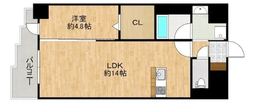 CREWS.REINE(クルーズ.レーヌ)【6階】の間取り