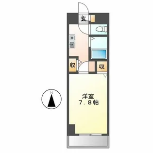 ジュネス上飯田【101号室】の間取り