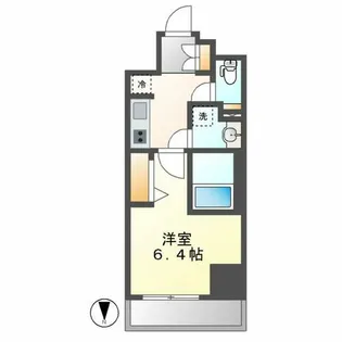ディアレイシャス大須観音Ⅲ【404号室】の間取り