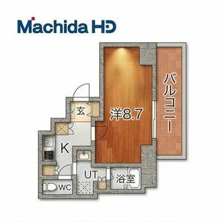 神明町西エヌエム・キャトフ・ヴァン【9FD号室】の間取り