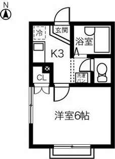 サンハイツ 勝川【101号室】の間取り