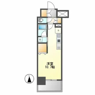 ヒヴィ・カーサ名駅西【2階】の間取り