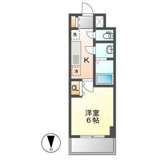 プレサンス名古屋幅下ファビュラス【801号室】の間取り