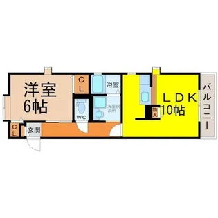 セジュール天神パーク【2階】の間取り